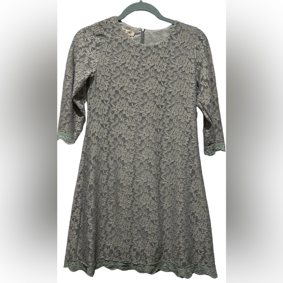 Other - APRIL GIRL Flower Girl Dress, Lace Dress 3/4 Sleeve Dress